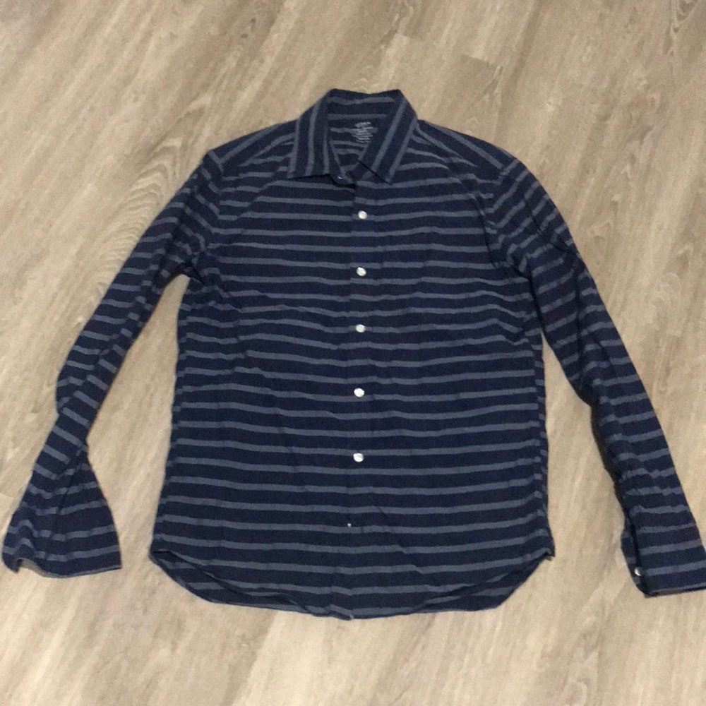 J. Crew Striped button down lightweight top